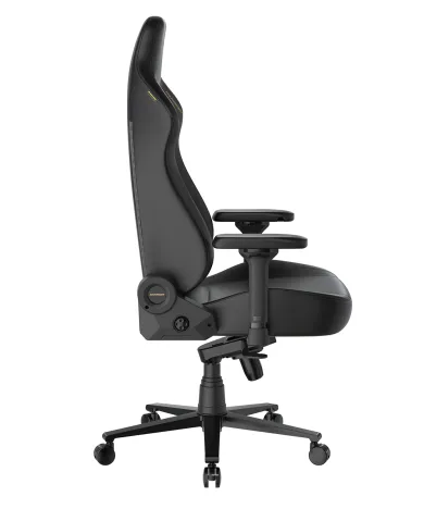 Кресло DXRacer серии Martian, LMT24LTA/NNY, размер L, экокожа, черный-желтый, электроприводы
