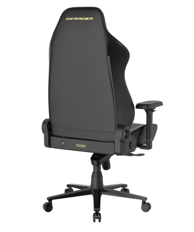 Кресло DXRacer серии Martian, LMT24LTA/NNY, размер L, экокожа, черный-желтый, электроприводы