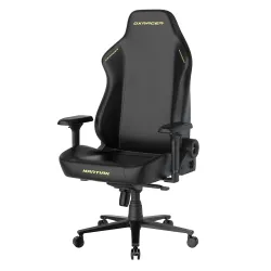 Кресло DXRacer серии Martian, LMT24LTA/NNY, размер L, экокожа, черный-желтый, электроприводы