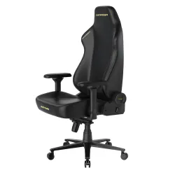 Кресло DXRacer серии Martian, LMT24LTA/NNY, размер L, экокожа, черный-желтый, электроприводы