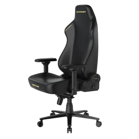 Кресло DXRacer серии Martian, LMT24LTA/NNY, размер L, экокожа, черный-желтый, электроприводы
