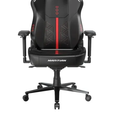 Кресло DXRacer серии Martian Pro, MP25LTA-TRIANGLE/NR, размер L, экокожа, черный-красный, электроприводы, вентиляция, подогрев, массаж