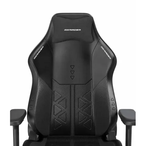 Кресло DXRacer серии Martian Pro, MP25XLTA-TRIANGLE/N, размер XL, экокожа, черный, электроприводы, вентиляция, подогрев, массаж