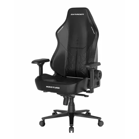 Кресло DXRacer серии Martian Pro, MP25XLTA-TRIANGLE/N, размер XL, экокожа, черный, электроприводы, вентиляция, подогрев, массаж