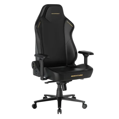 Кресло DXRacer серии Martian, XLMT24LTA/NNY, размер XL, экокожа, черный-желтый, электроприводы