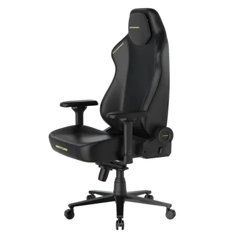 Кресло DXRacer серии Martian, XLMT24LTA/NNY, размер XL, экокожа, черный-желтый, электроприводы