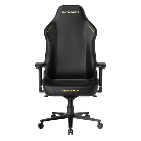 Кресло DXRacer серии Martian, XLMT24LTA/NNY, размер XL, экокожа, черный-желтый, электроприводы