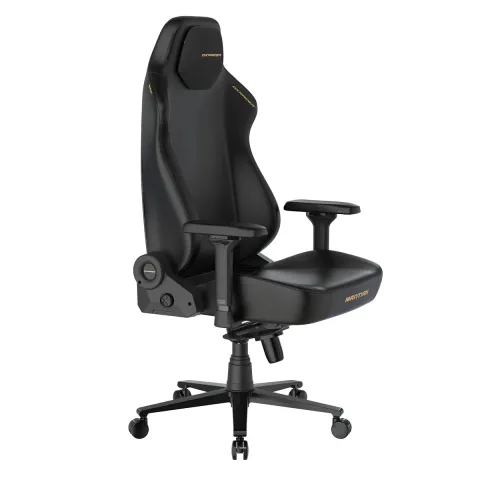 Кресло DXRacer серии Martian, XLMT24LTA/NNY, размер XL, экокожа, черный-желтый, электроприводы