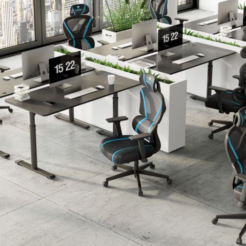 Эргономичное кресло Eureka Norn, Blue