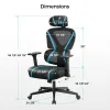 Эргономичное кресло Eureka Norn, Blue