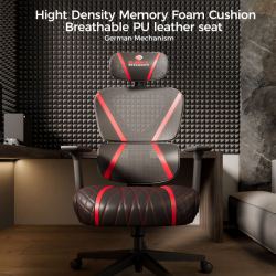 Эргономичное кресло Eureka Norn, Red