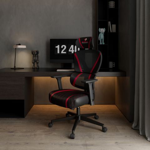 Эргономичное кресло Eureka Norn, Red