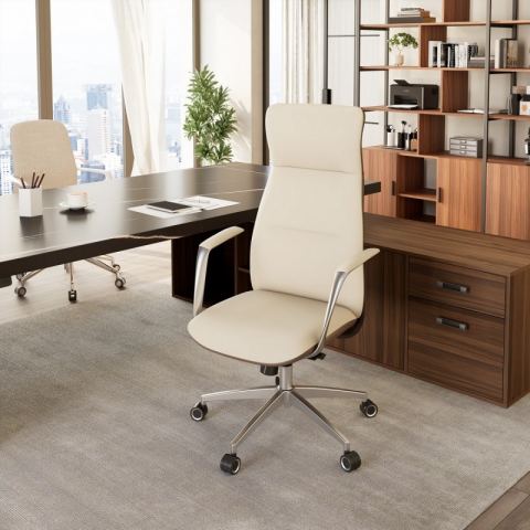 Эргономичное кресло Eureka OC08-OW, белое