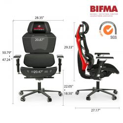 Эргономичное кресло Eureka TYPHON, Red