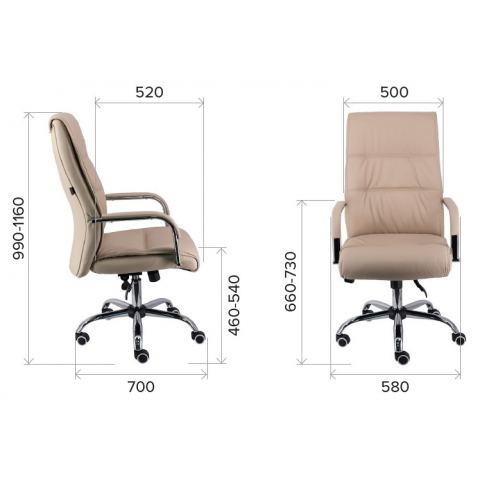 Кресло Everprof Bond TM Экокожа Коричневый