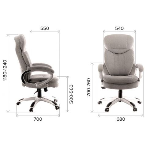 Кресло Everprof Boss T Ткань Черный