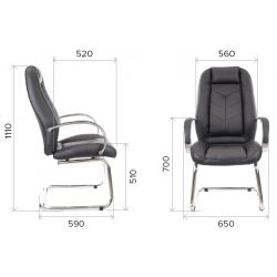 Кресло Everprof Drift Lux CF Экокожа Черный