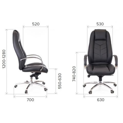 Кресло Everprof Drift Lux M Кожа Черный