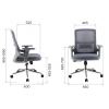 Кресло офисное Everprof EP-520 Grey Сетка Серый