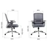 Кресло офисное Everprof EP-520 Grey Сетка Серый