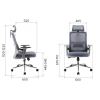 Кресло офисное Everprof EP-530 Grey Сетка Серый