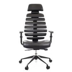 Кресло Everprof Ergo Black Экокожа Черный