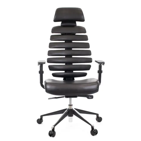 Кресло Everprof Ergo Black Экокожа Черный