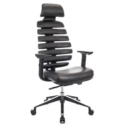 Кресло Everprof Ergo Black Экокожа Черный
