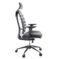 Кресло Everprof Ergo Black Кожа Черный