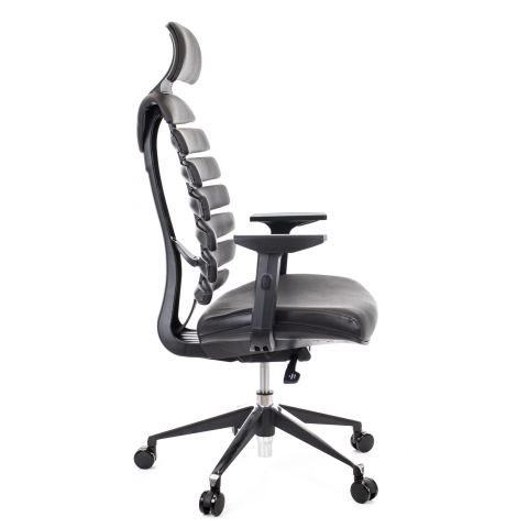 Кресло Everprof Ergo Black Кожа Черный