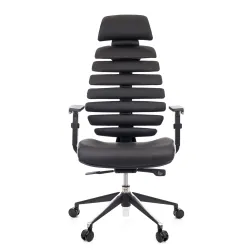 Кресло Everprof Ergo Black Кожа Черный