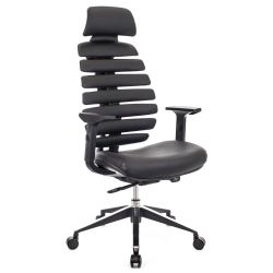 Кресло Everprof Ergo Black Кожа Черный