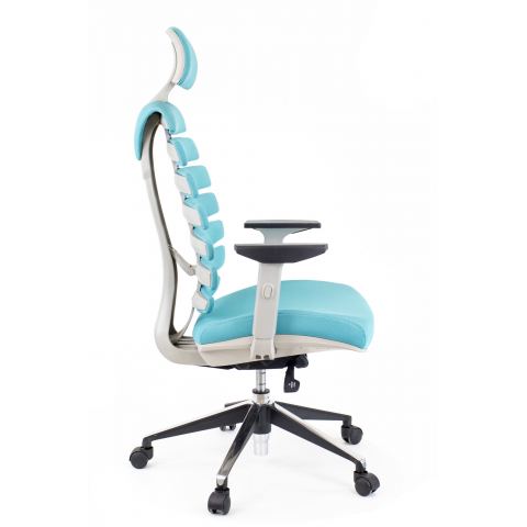 Кресло Everprof Ergo Grey Ткань Бирюзовый