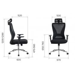 Кресло Everprof Joy Сетка Черный