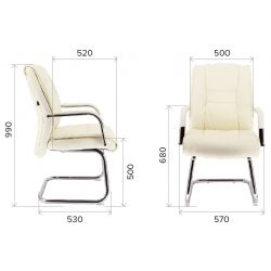 Кресло Everprof Kent CF Экокожа Кремовый