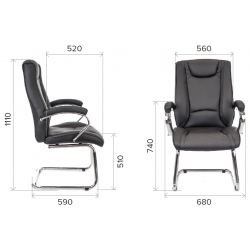 Кресло Everprof King CF Экокожа Черный