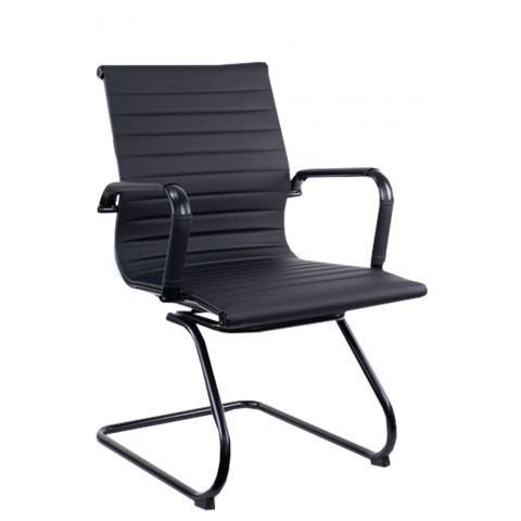 Кресло Everprof Leo Black CF Экокожа Черный