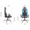 Кресло Everprof Lotus S16 Экокожа Голубой/Черный