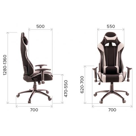 Игровое компьютерное кресло Everprof Lotus S4 Ткань Черный/Серая