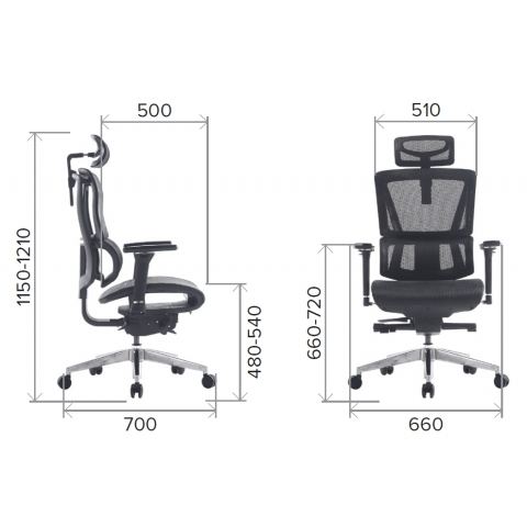 Кресло Everprof Mega Сетка Черный