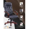 Кресло Everprof Monaco Wood Экокожа Черный