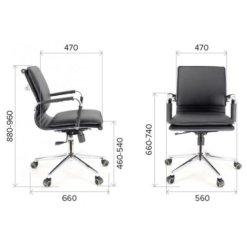 Кресло Everprof Nerey LB T Экокожа Черный