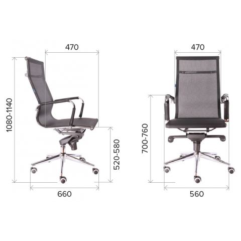 Кресло Everprof Opera M Сетка Черный