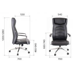 Кресло Everprof Parlament Кожа Черный