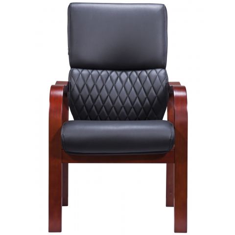 Кресло Everprof President Wood CF Экокожа Черный