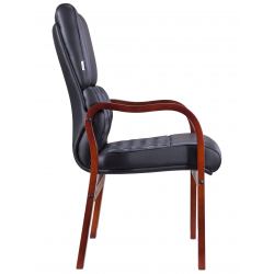 Кресло Everprof President Wood CF Экокожа Черный