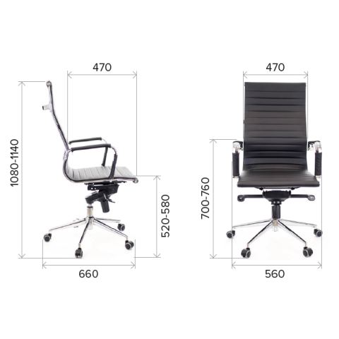 Кресло Everprof Rio M Экокожа Черный