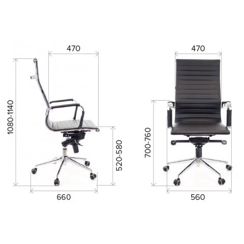 Кресло Everprof Rio M Кожа Черный