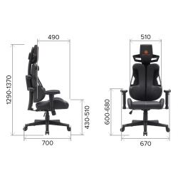 Кресло Everprof Serval Q Экокожа Черный