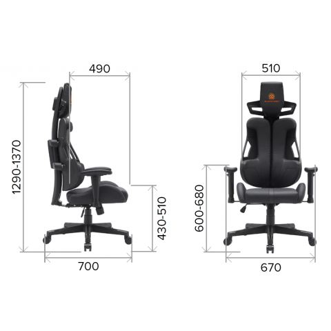 Кресло Everprof Serval Q Экокожа Черный